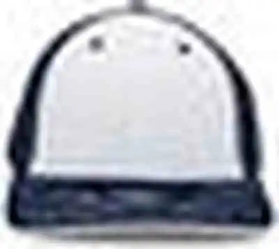 Pacific Headwear 404f Trucker Flexfit Cap - White Navy - 6 1/2’’ 7’’