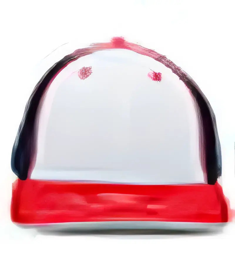 Pacific Headwear 404f Trucker Flexfit Cap - White Navy Red