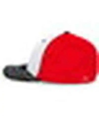 Pacific Headwear 404f Trucker Flexfit Cap White Red Black