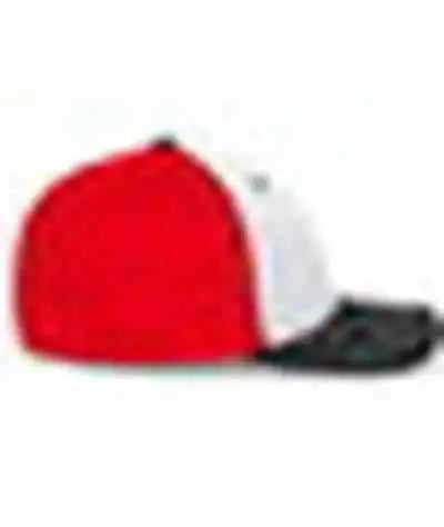 Pacific Headwear 404f Trucker Flexfit Cap White Red Black