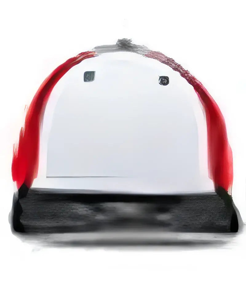 Pacific Headwear 404f Trucker Flexfit Cap - White Red Black