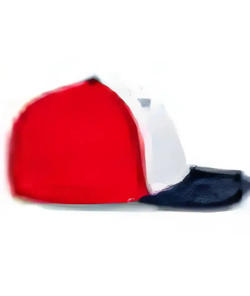 Pacific Headwear 404f Trucker Flexfit Cap - White Red Navy