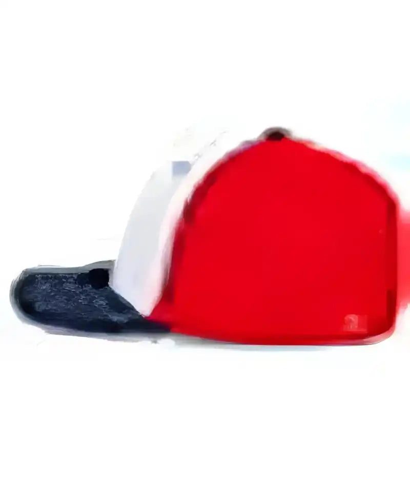 Pacific Headwear 404f Trucker Flexfit Cap - White Red Navy