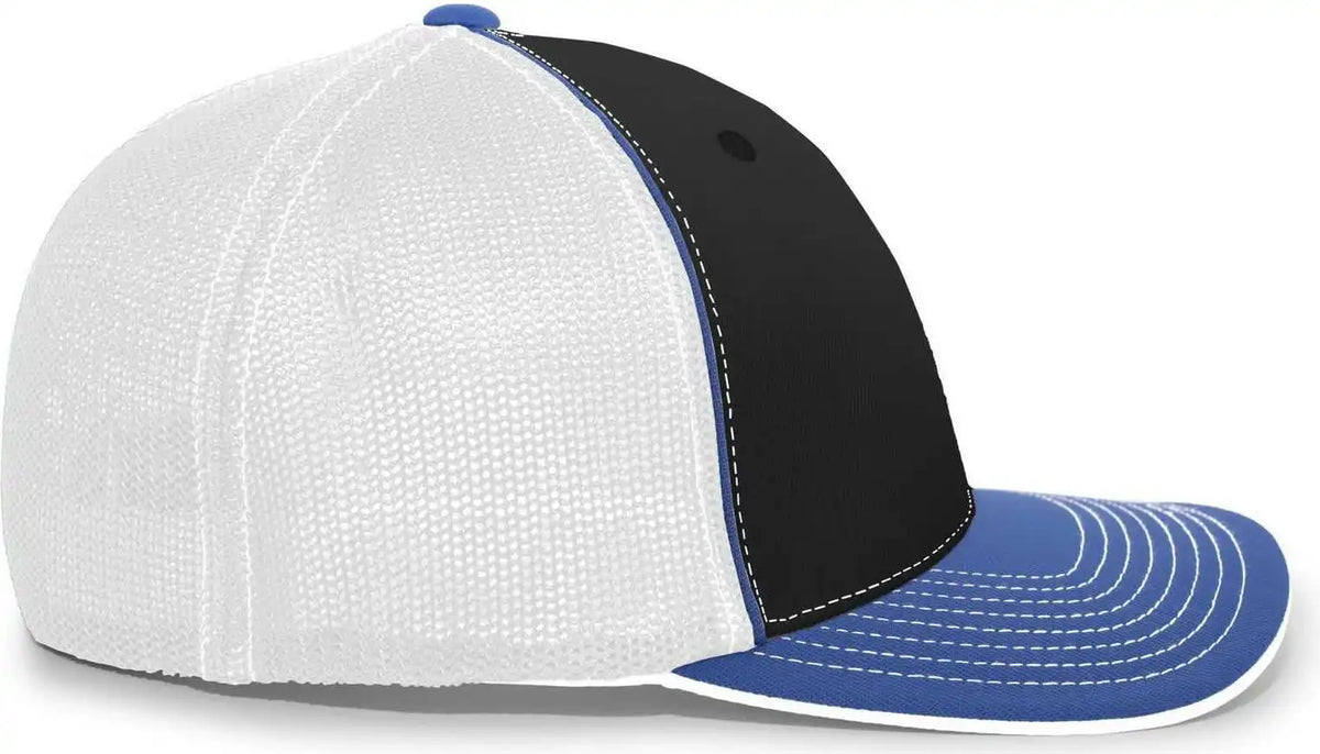 Pacific Headwear 404m Trucker Flexfit Cap Black Royal
