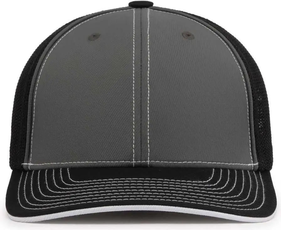 Pacific Headwear 404m Trucker Flexfit Cap - Graphite Black