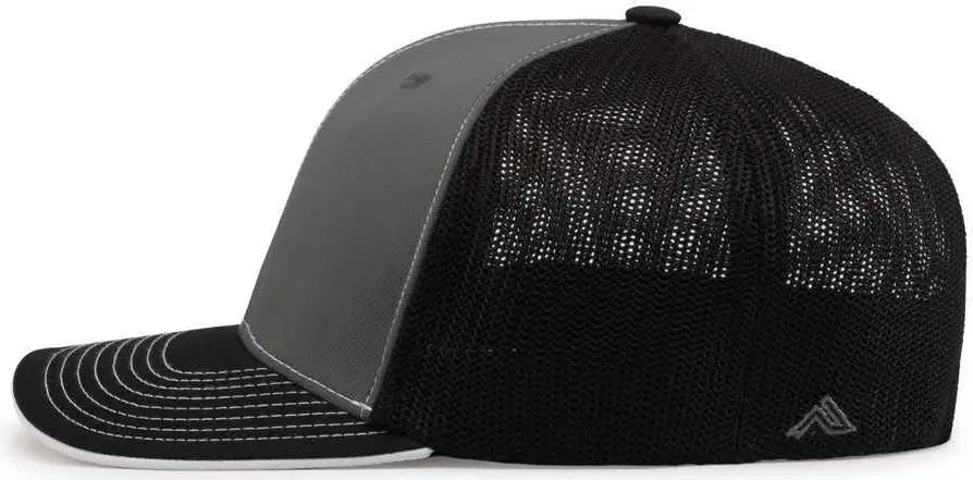 Pacific Headwear 404m Trucker Flexfit Cap - Graphite Black