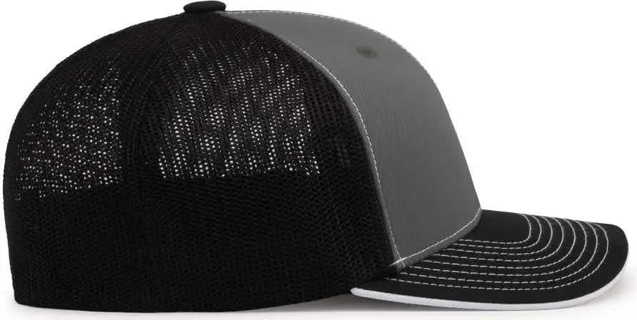 Pacific Headwear 404m Trucker Flexfit Cap - Graphite Black