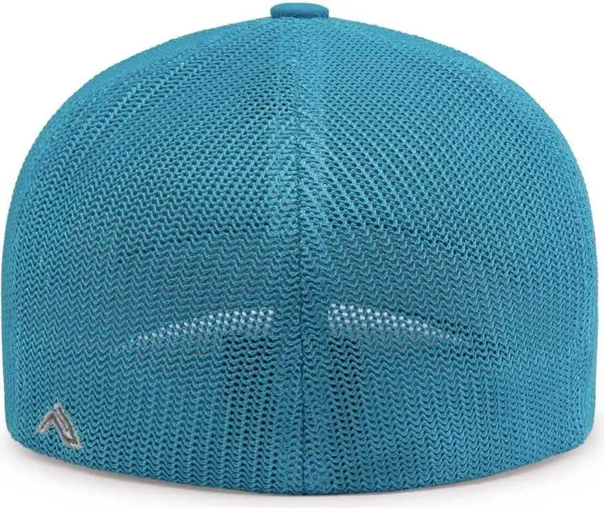 Pacific Headwear 404m Trucker Flexfit Cap - Graphite Neon Blue