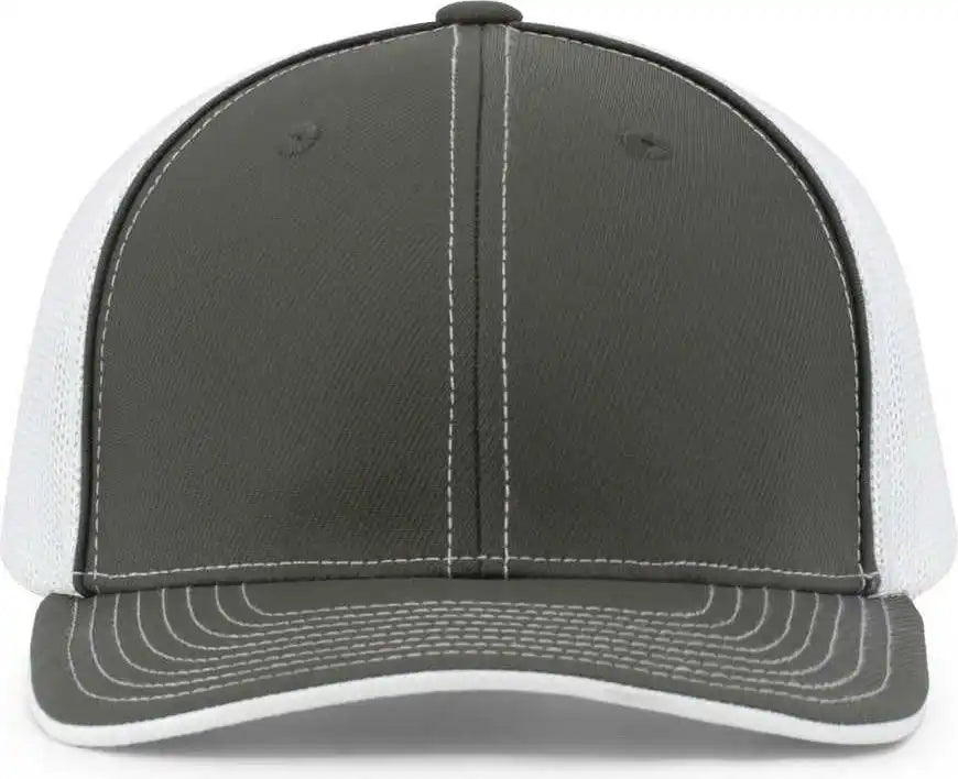 Pacific Headwear 404m Trucker Flexfit Cap Graphite White