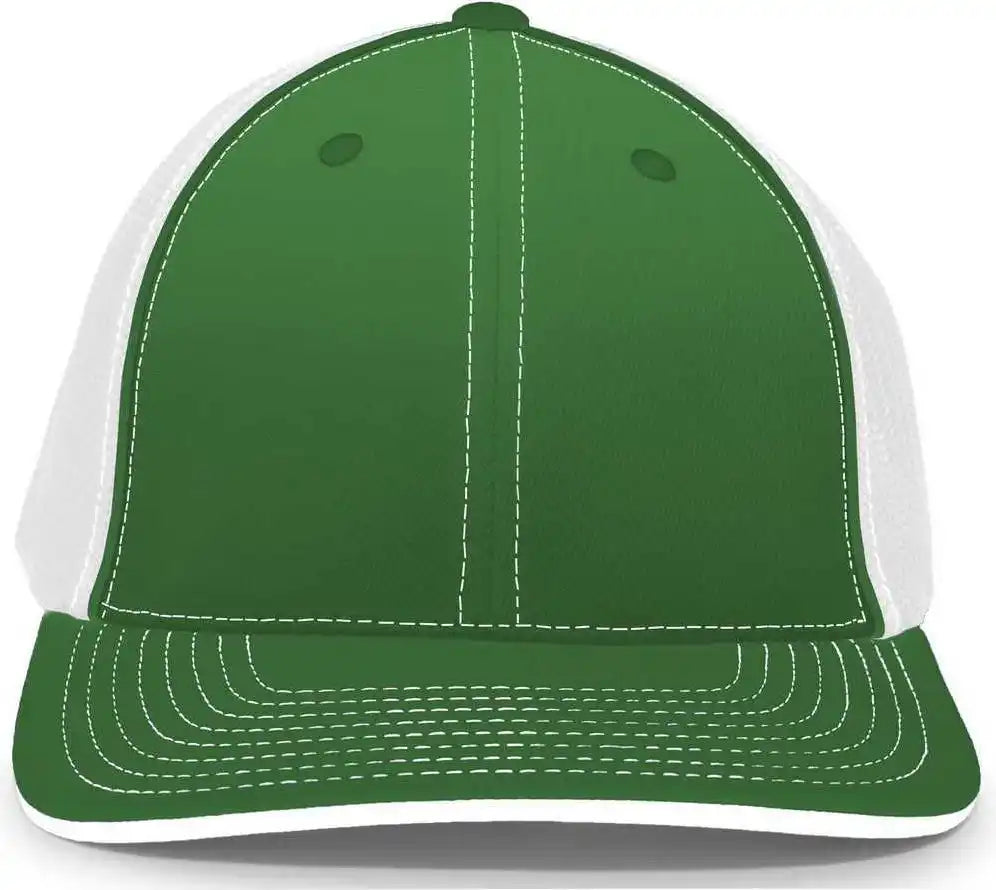 Pacific Headwear 404m Trucker Flexfit Cap - Kelly White - 6 1/2’’ - 7’’