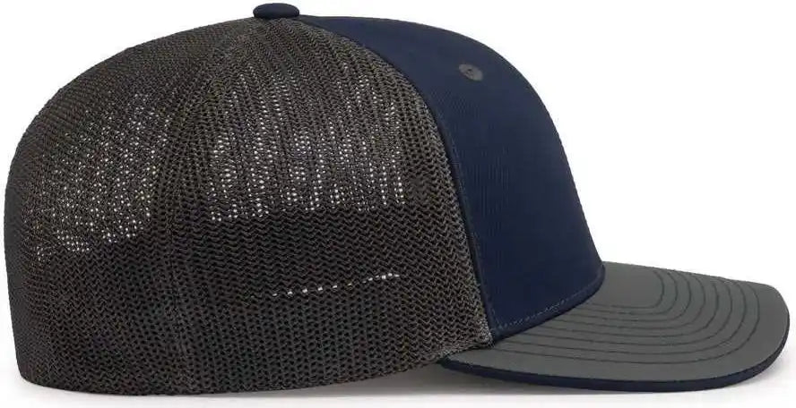 Pacific Headwear 404m Trucker Flexfit Cap - Navy Graphite
