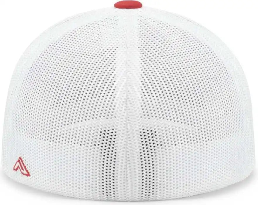 Pacific Headwear 404m Trucker Flexfit Cap - Navy Red