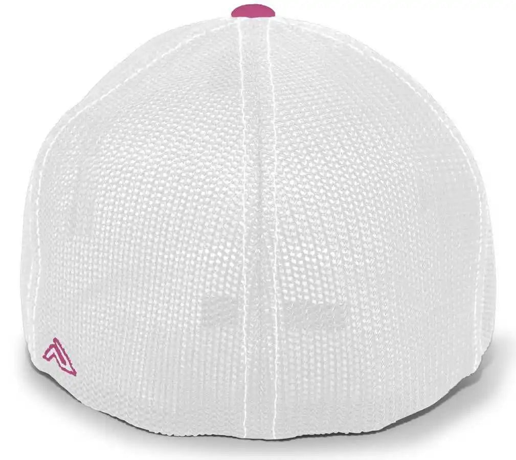 Pacific Headwear 404m Trucker Flexfit Cap Pink White