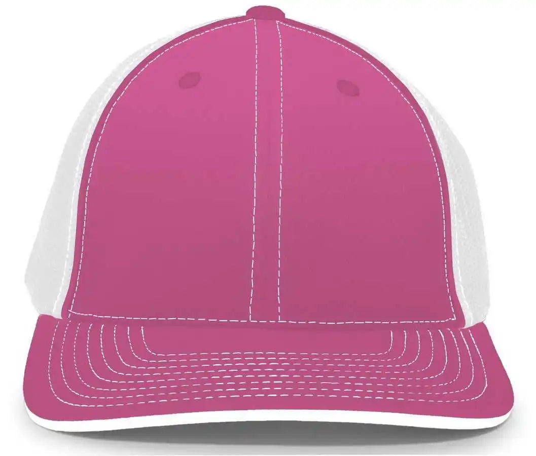 Pacific Headwear 404m Trucker Flexfit Cap Pink White
