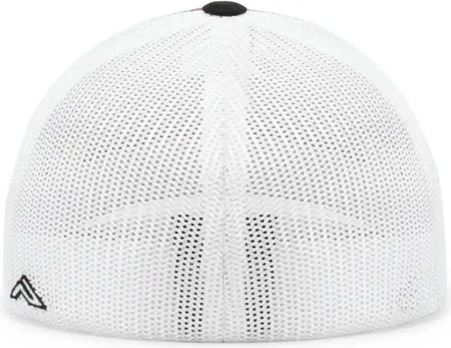Pacific Headwear 404m Trucker Flexfit Cap Red Black