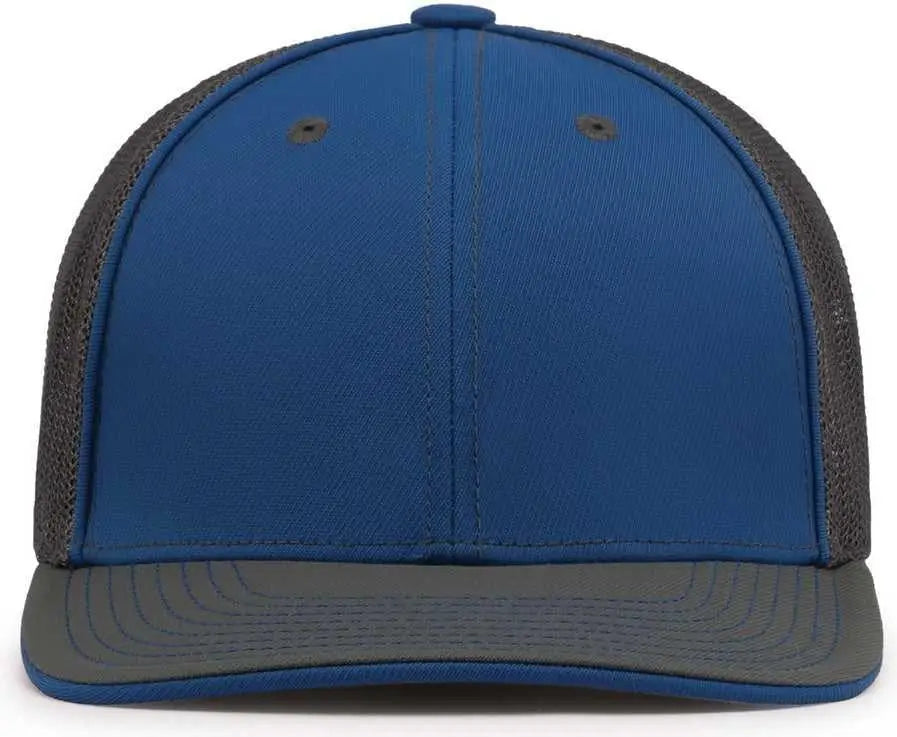 Pacific Headwear 404m Trucker Flexfit Cap - Royal Graphite