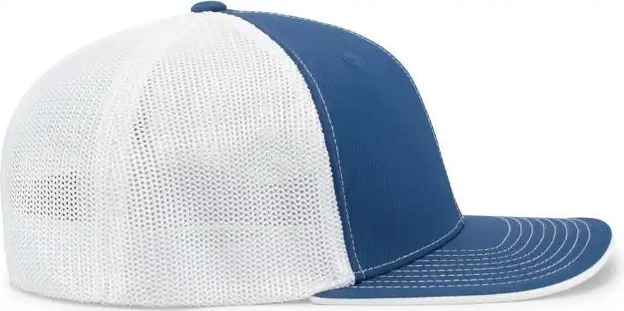 Pacific Headwear 404m Trucker Flexfit Cap Royal White