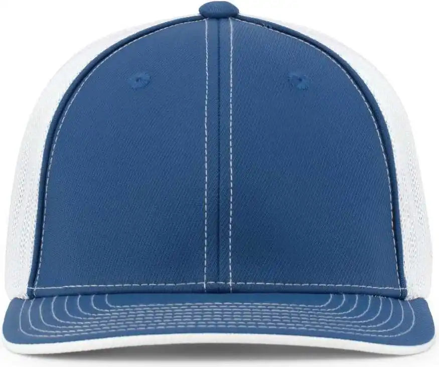 Pacific Headwear 404m Trucker Flexfit Cap Royal White