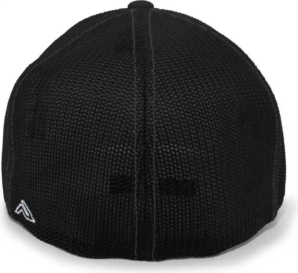 Pacific Headwear 404m Trucker Flexfit Cap White Black