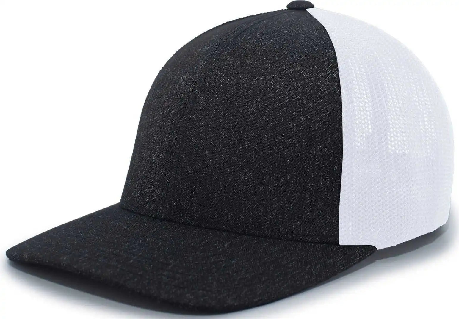 Pacific Headwear 405 Heather Flexfit Trucker Cap - Gray Black - 6 1/2’’ - 7’’