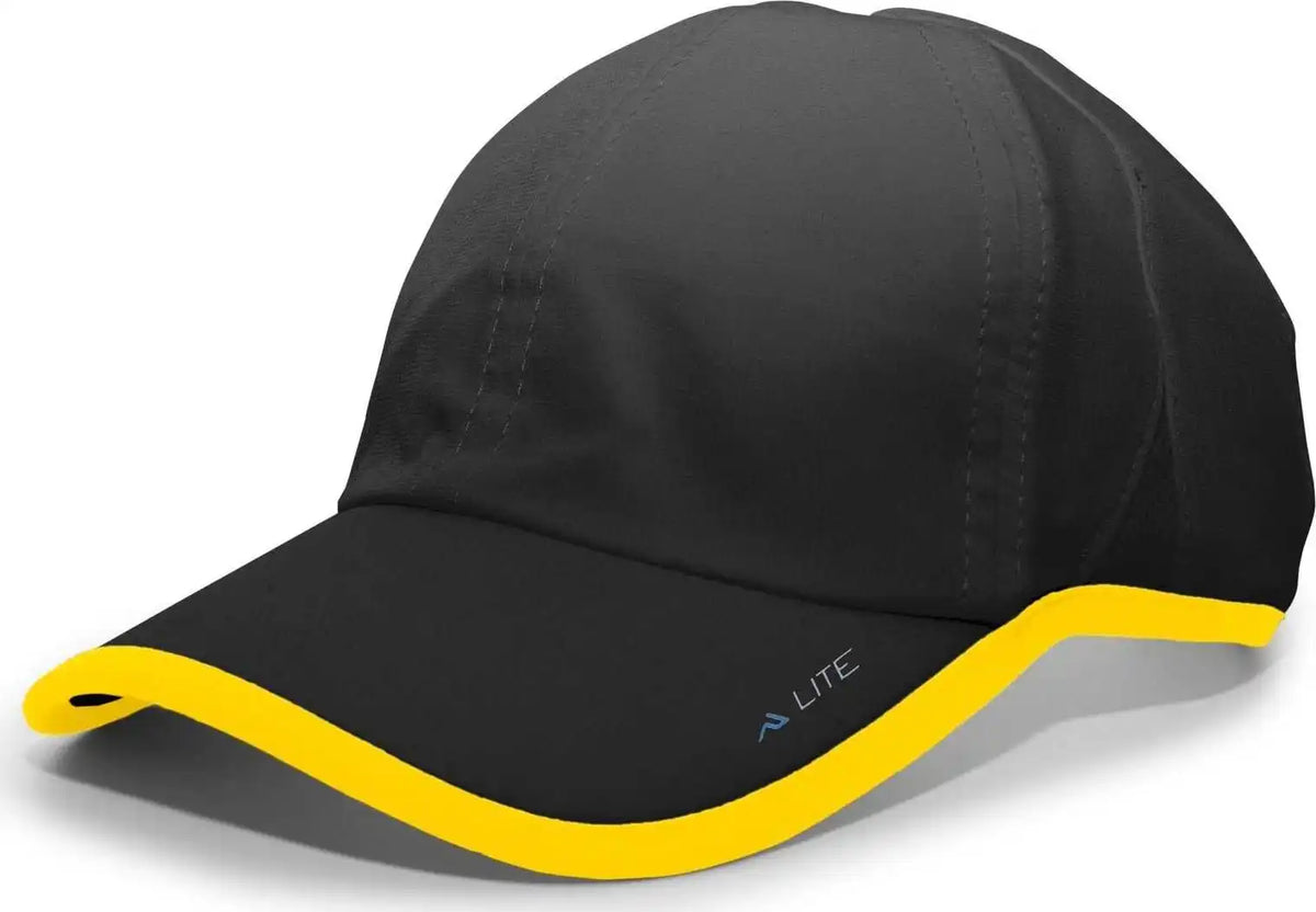 Pacific Headwear 410l Active Cap Hook-and-loop - Black Gold - 7’’ - 7 7/8’’