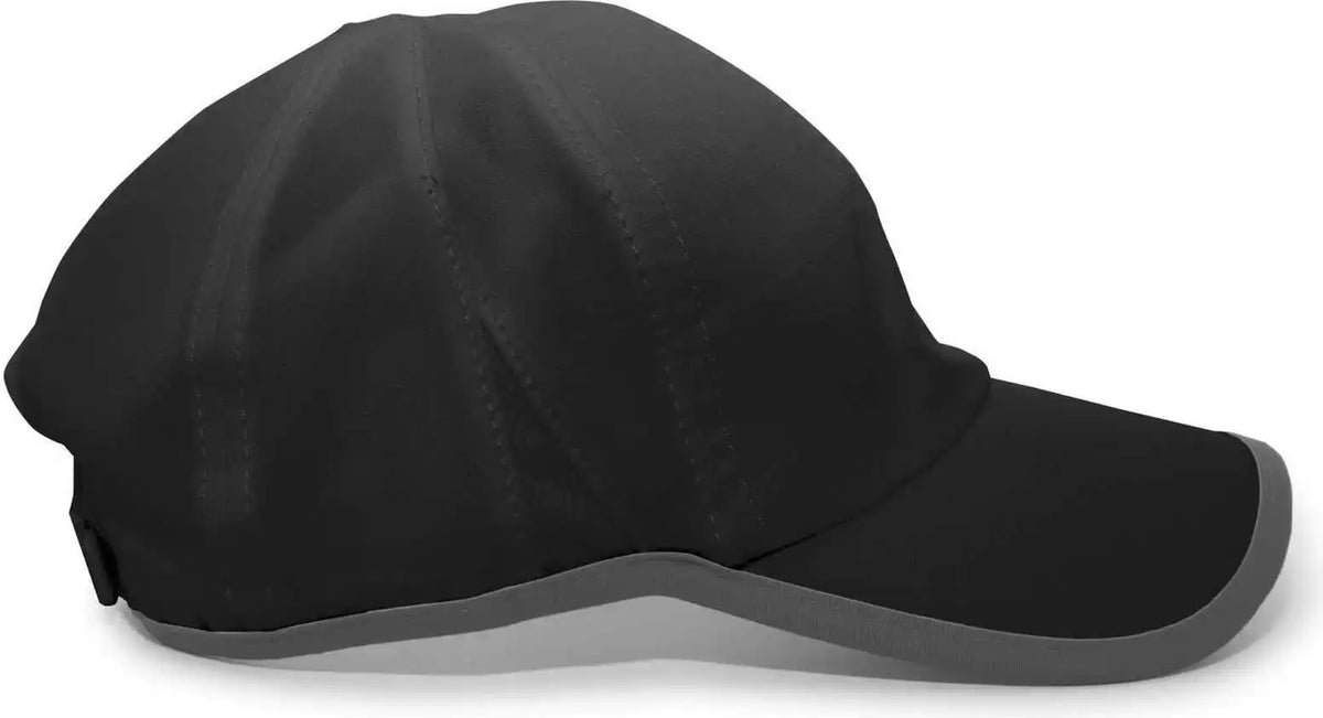 Pacific Headwear 410l Active Cap Hook and Loop Black Graphite Dark Gray / 7’’ 7 7/8’’