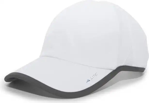 Pacific Headwear 410l Active Cap Hook-and-loop - White Graphite - Dark Gray / 7’’ - 7 7/8’’