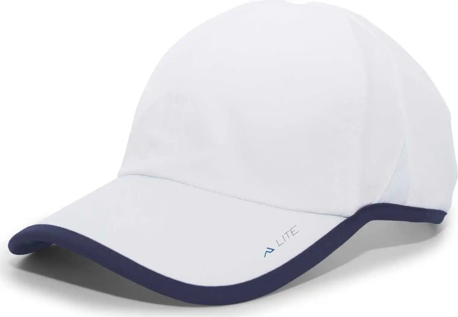 Pacific Headwear 410l Active Cap Hook-and-loop - White Navy - 7’’ - 7 7/8’’