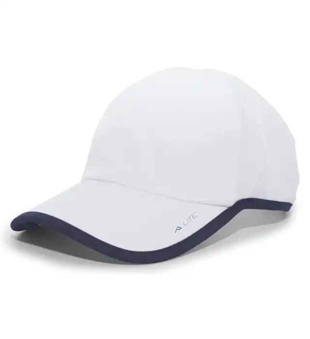 Pacific Headwear 410l Active Cap Hook-and-loop - White Navy - 7’’ - 7 7/8’’