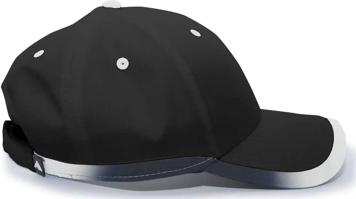 Pacific Headwear 416l Running Cap Hook and Loop Black White / 7’’ 7 7/8’’