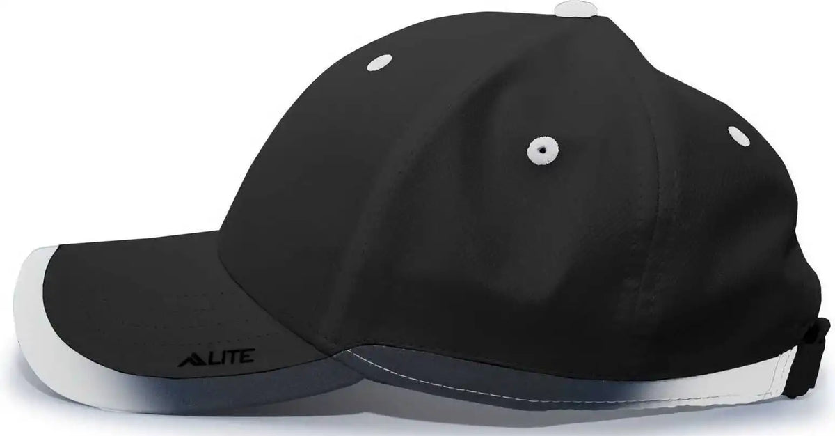 Pacific Headwear 416l Running Cap Hook and Loop Black White / 7’’ 7 7/8’’