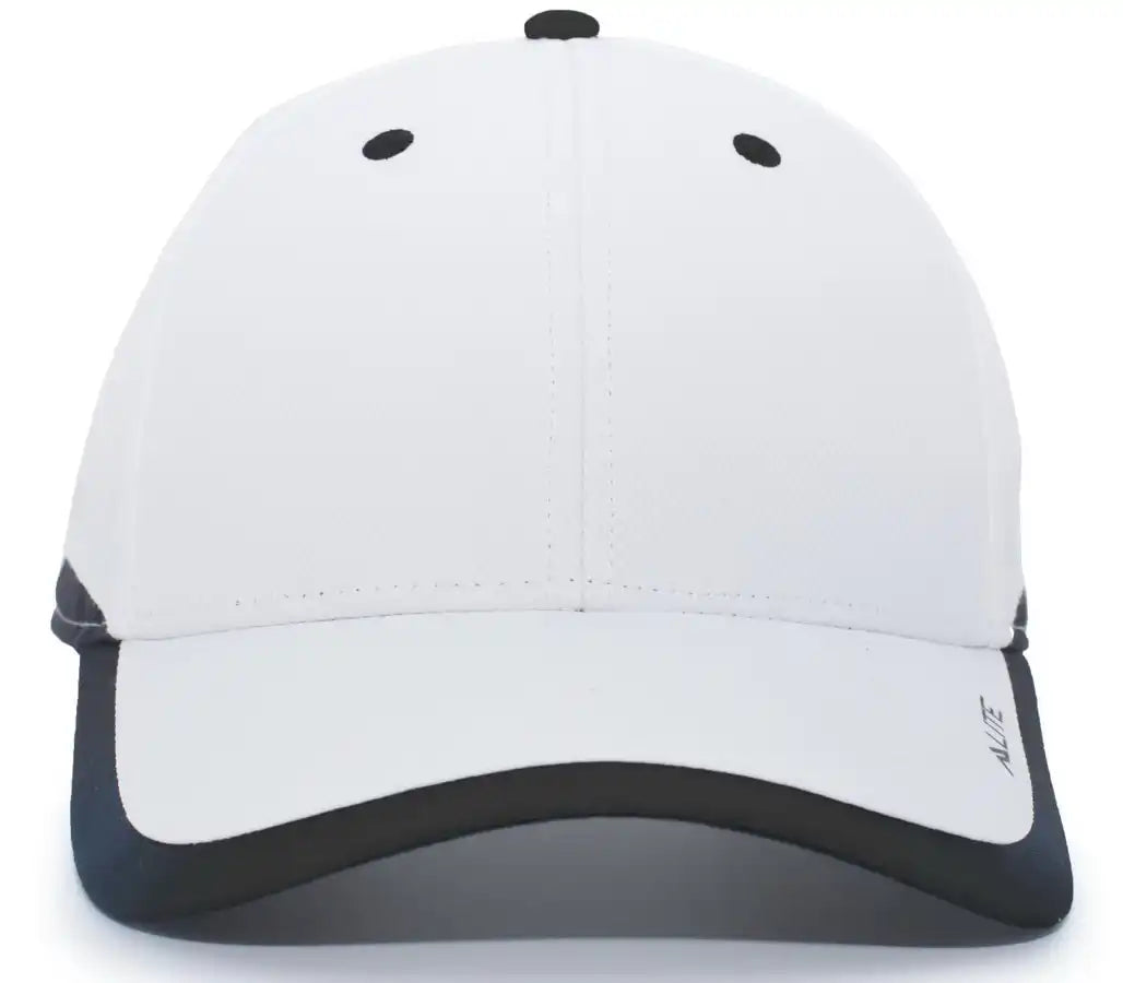 Pacific Headwear 416l Running Cap Hook-and-loop - White Black - 7’’ - 7 7/8’’