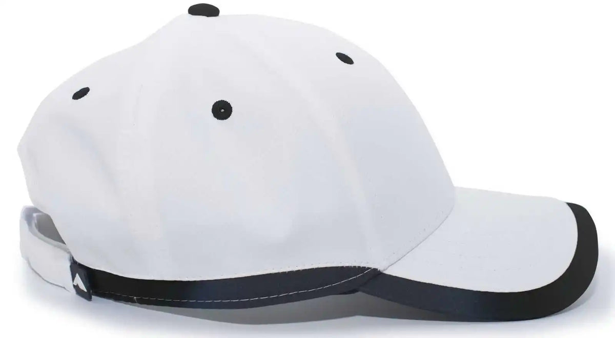 Pacific Headwear 416l Running Cap Hook and Loop White Black / 7’’ 7 7/8’’