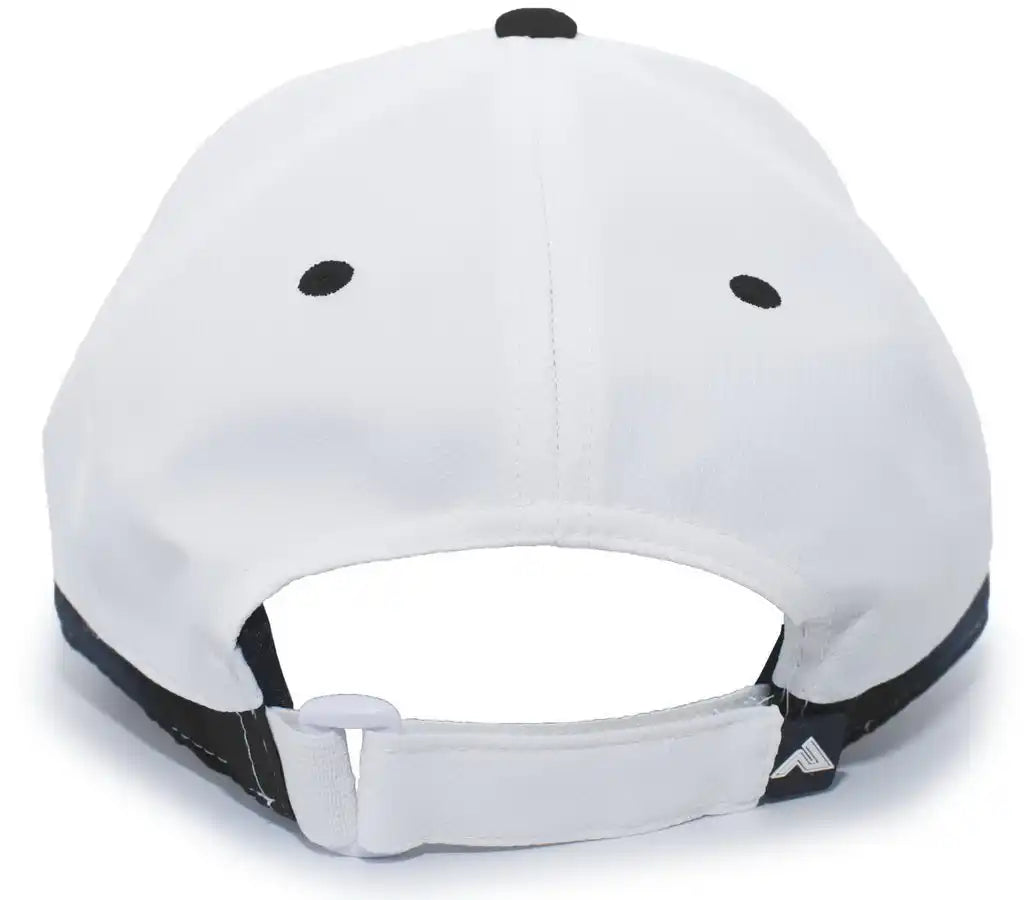 Pacific Headwear 416l Running Cap Hook and Loop White Black / 7’’ 7 7/8’’