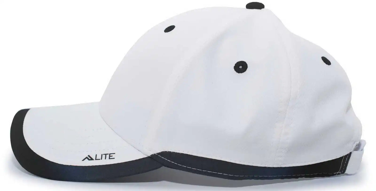 Pacific Headwear 416l Running Cap Hook and Loop White Black / 7’’ 7 7/8’’