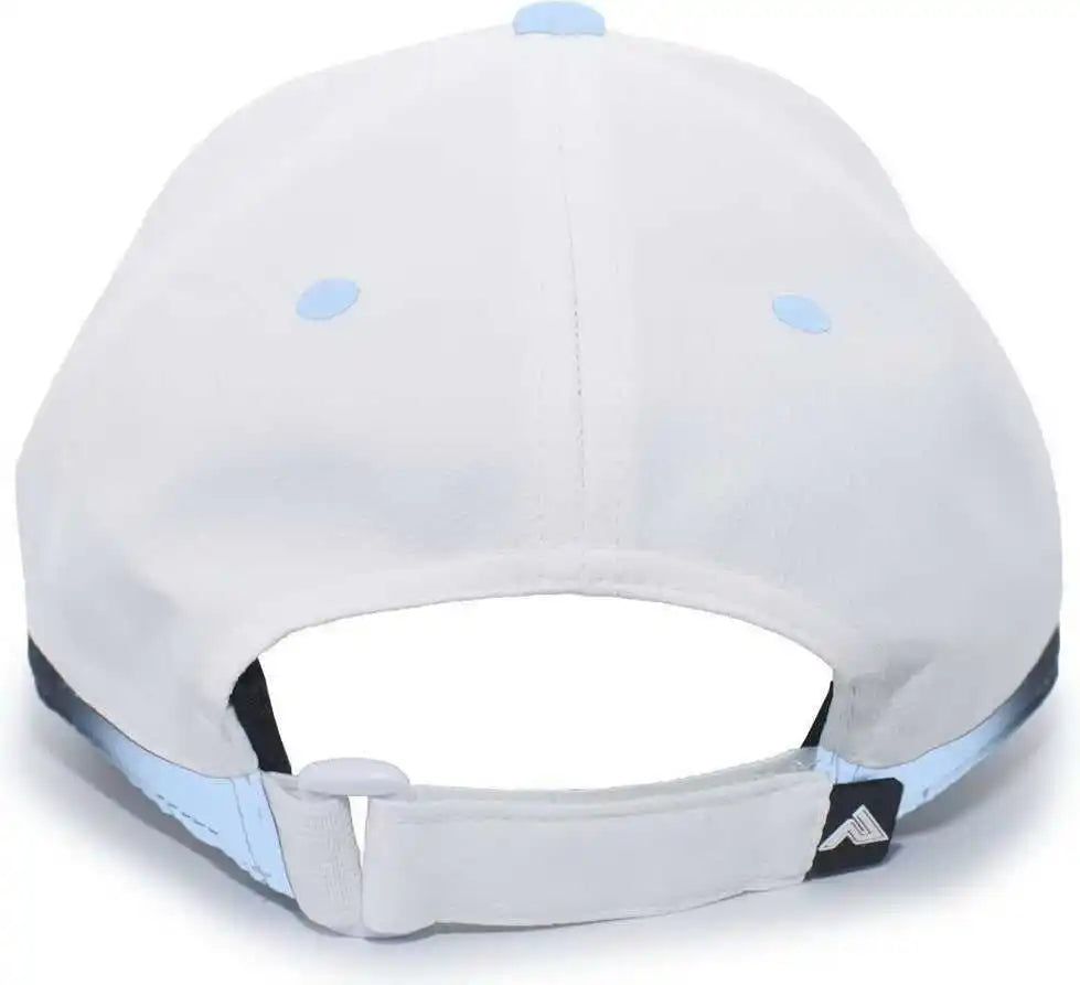 Pacific Headwear 416l Running Cap Hook-and-loop - White Columbia Blue - 7’’ - 7 7/8’’