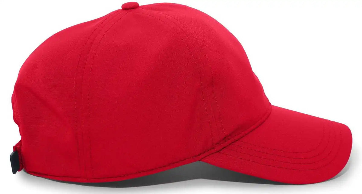 Pacific Headwear 422l Light-weight Hook-and-loop Cap - Red - 7’’ - 7 7/8’’