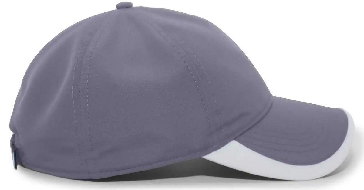 Pacific Headwear 424l Active Cap Hook-and-loop - Graphite White - Dark Gray / 7’’ - 7 7/8’’