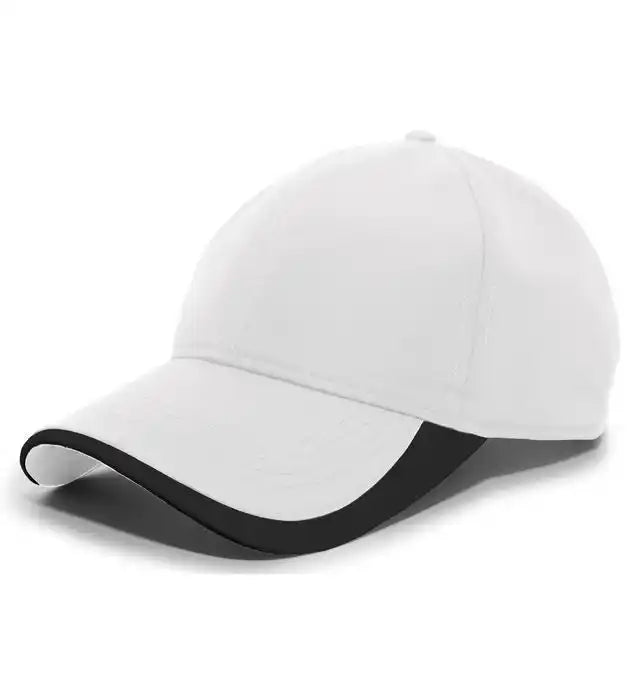 Pacific Headwear 424l Active Cap Hook-and-loop - White Black - 7’’ - 7 7/8’’