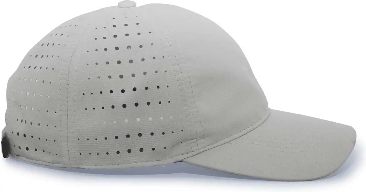 Pacific Headwear 425l Light-weight Perforated Hook-and-loop Cap - Silver - 7’’ - 7 7/8’’