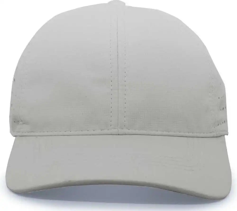 Pacific Headwear 425l Light Weight Perforated Hook and Loop Cap Silver / 7’’ 7 7/8’’