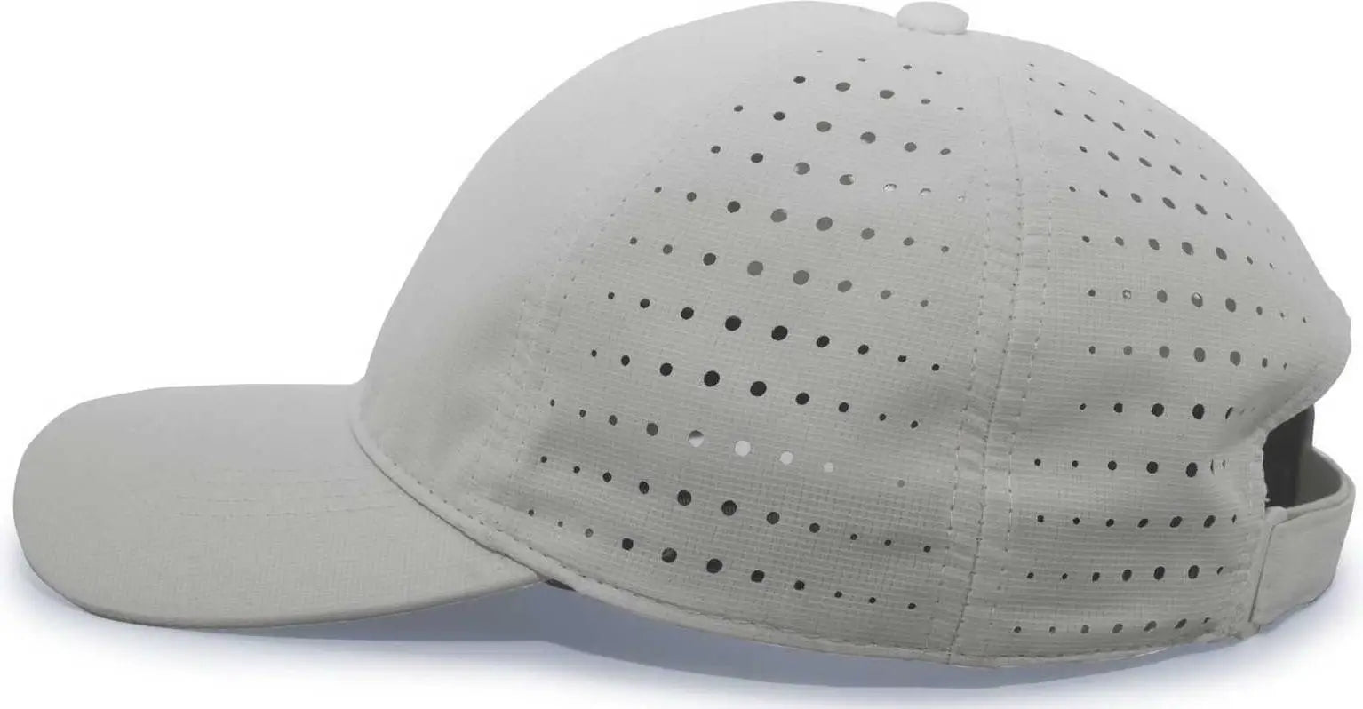 Pacific Headwear 425l Light-weight Perforated Hook-and-loop Cap - Silver - 7’’ - 7 7/8’’