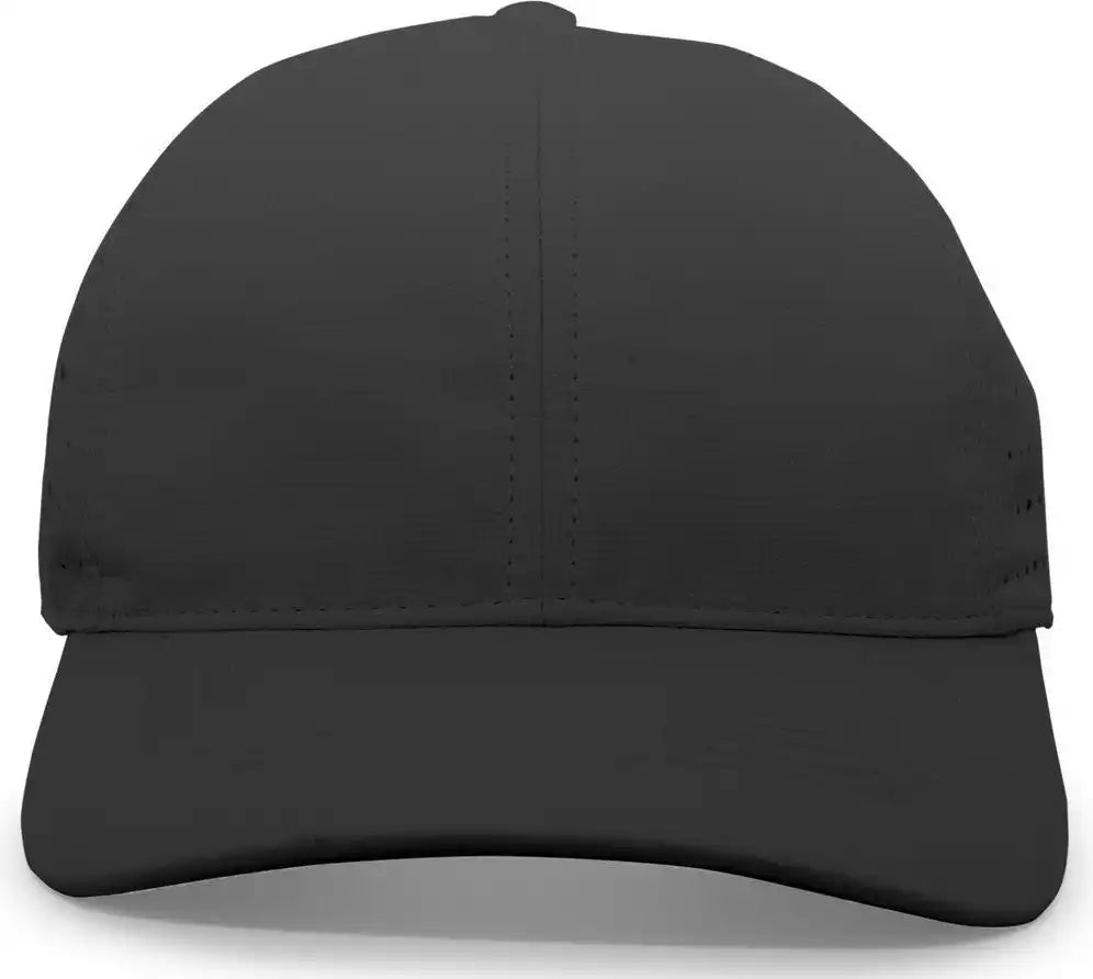 Pacific Headwear 425l Lite Series Perforated Cap Black / 7’’ 7 7/8’’