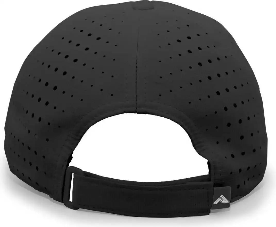 Pacific Headwear 425l Lite Series Perforated Cap Black / 7’’ 7 7/8’’