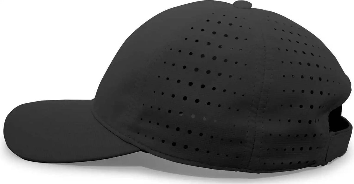 Pacific Headwear 425l Lite Series Perforated Cap Black / 7’’ 7 7/8’’
