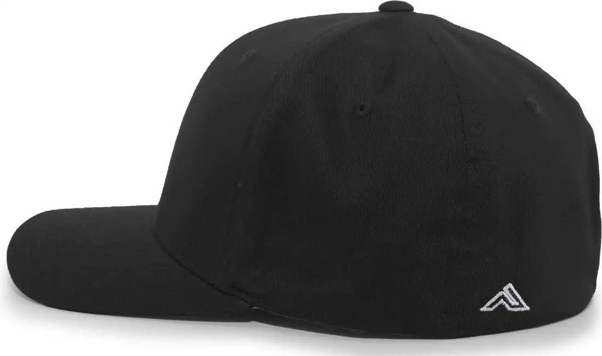 Pacific Headwear 430c Cotton Poly Flexfit Cap Black