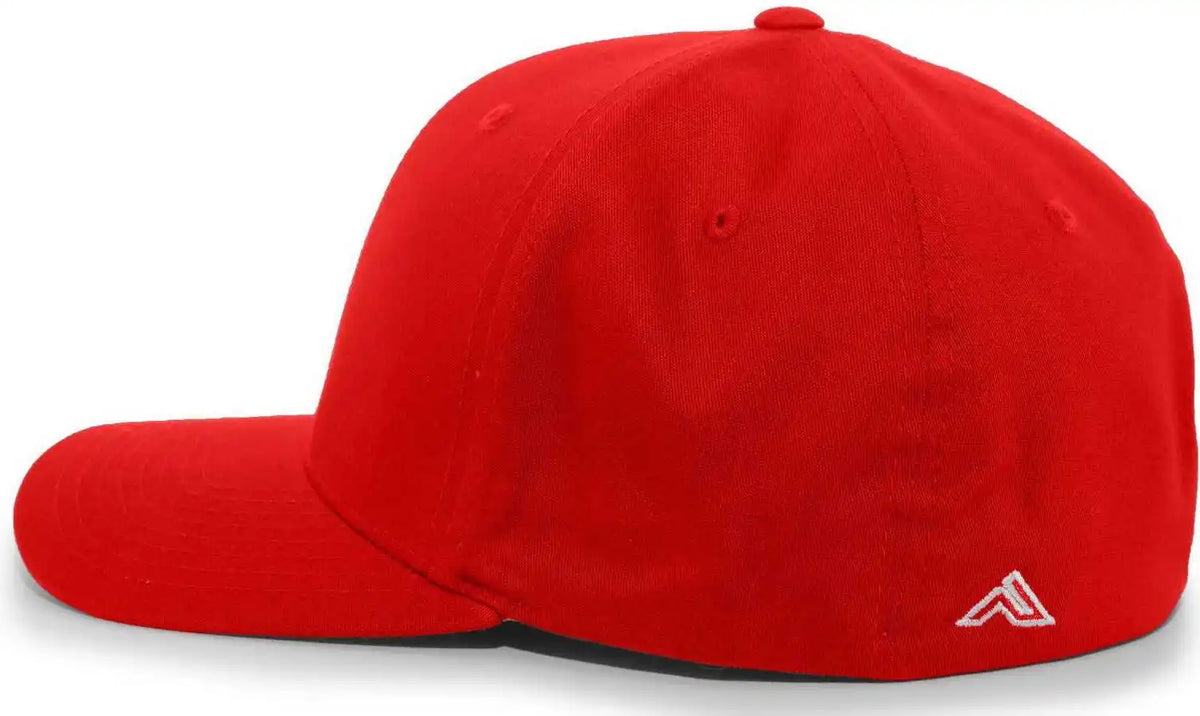 Pacific Headwear 430c Cotton Poly Flexfit Cap Red