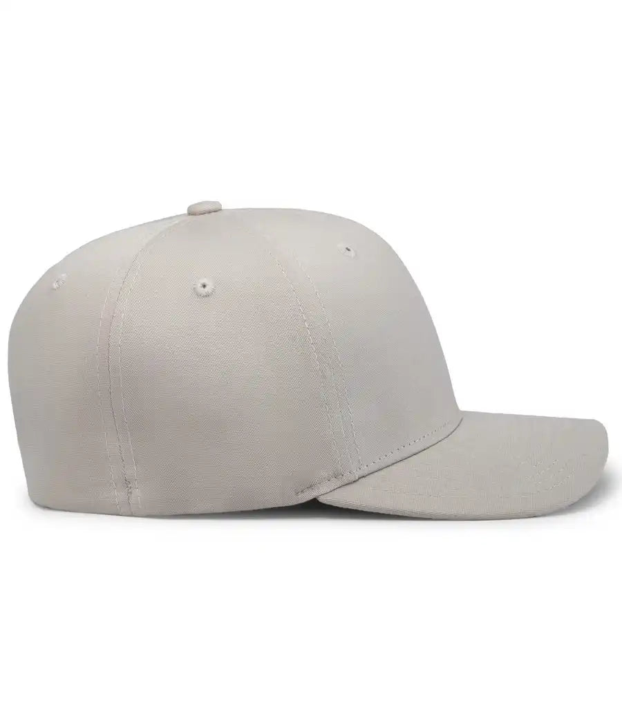 Pacific Headwear 430c Cotton-poly Flexfit Cap - Silver