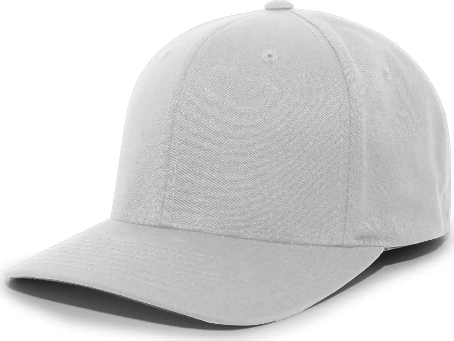 Pacific Headwear 430c Cotton-poly Flexfit Cap - Silver - Light Gray / 6 1/2’’ - 7’’