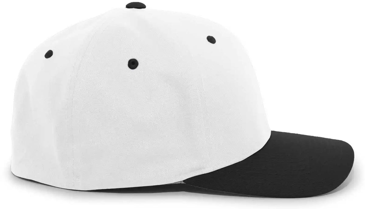 Pacific Headwear 430c Cotton-poly Flexfit Cap - White Black